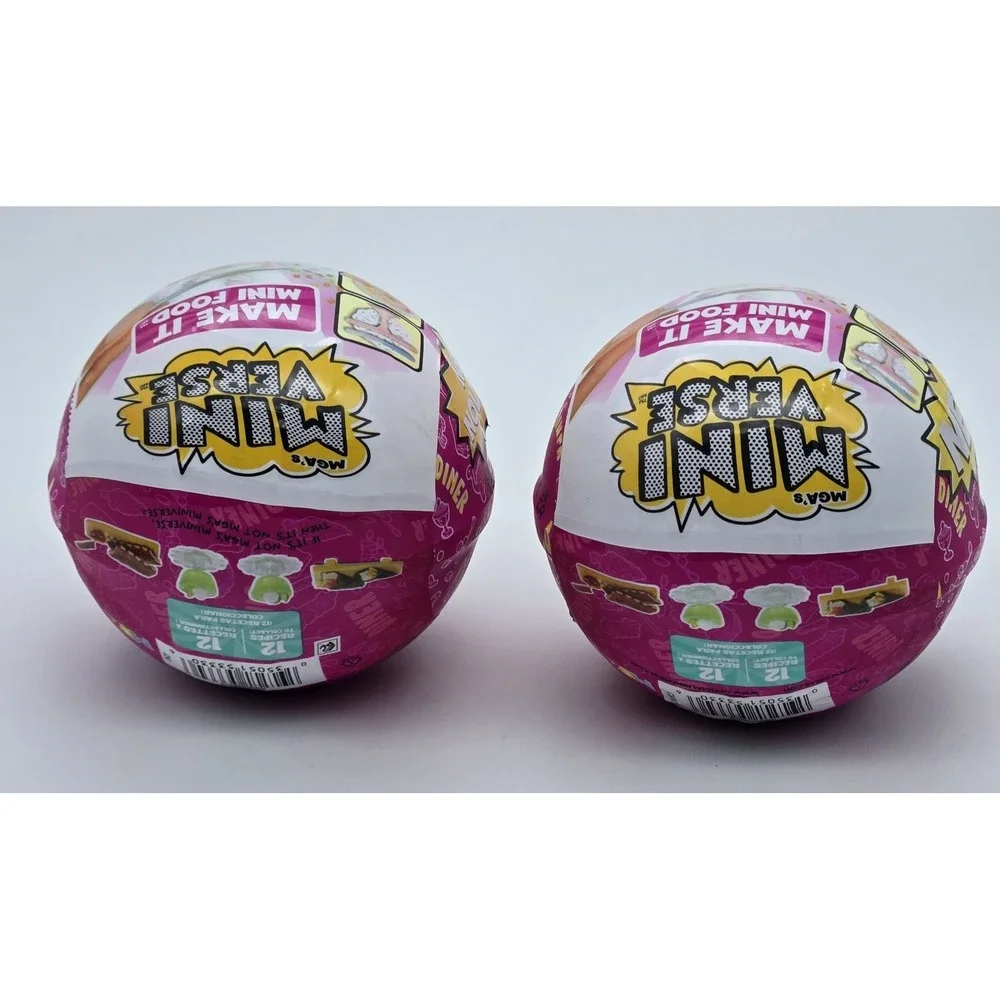 MGA Mini Verse Make It Mini Food Diner Series 3 Mini‎ Collectibles Lot of 2 New